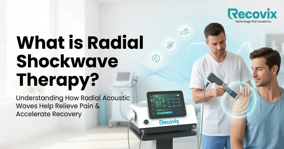 What is Radial Shockwave Therapy? Professional radial shockwave physiotherapy machine